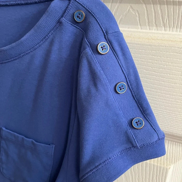 TALBOT~BLUE PULLOVER BLOUSE~XLP - Picture 2 of 5